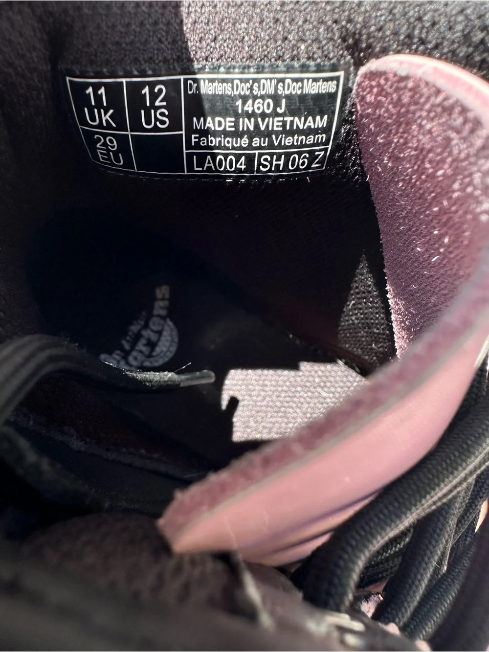 Dr. Martens Pink Patent Lace-Up Combat Boots